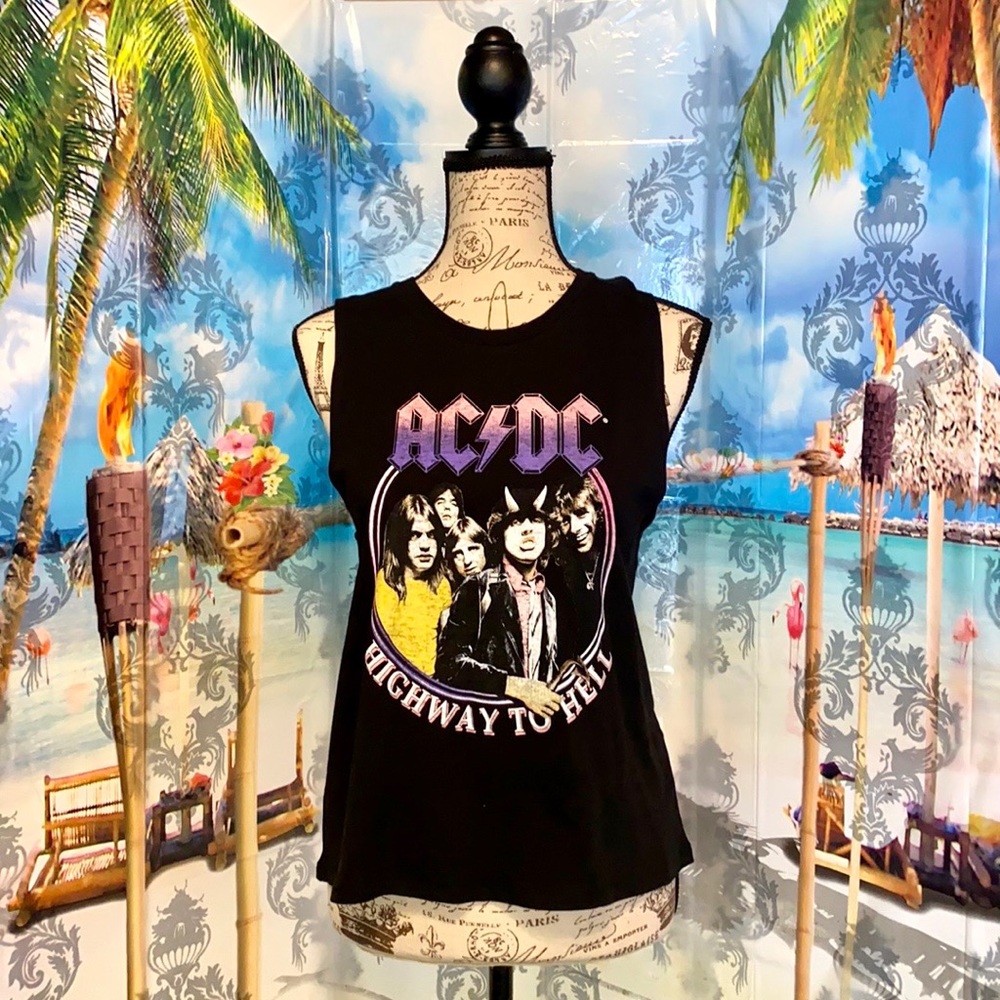 🍀 NWT! AC⚡️DC Highway To Hell 1979 Tour Tank!